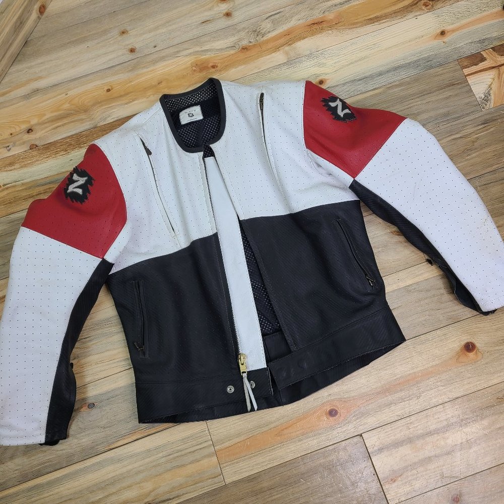 Z Custom Leather Motorcycle Racing Jacket - Picture 5 of 16